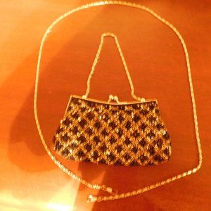 MONI COUTURE EVENING BAG...BLACK AND SILVER